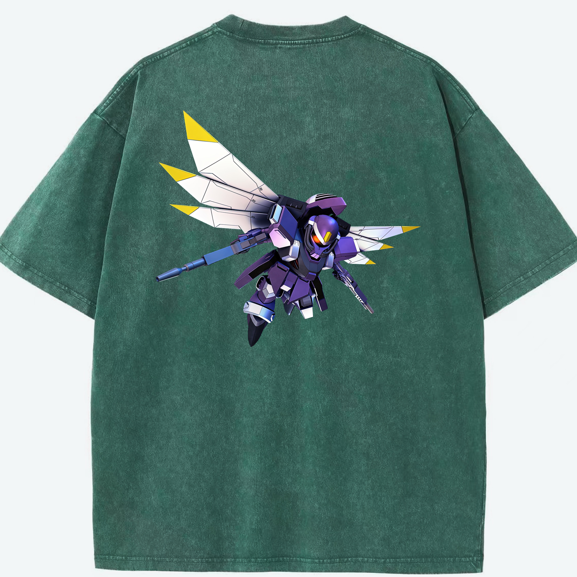 （画像用） 機動戦士ガンダム Mobile Suit Gundam 綿100% ヴィンテージ風 半袖Tシャツ（背面プリント）